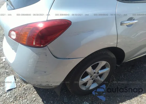 2009 Nissan Murano Sl z USA, uszkodzony, nr VIN JN8AZ18U49W008155